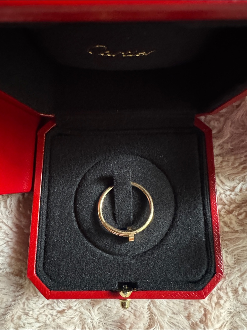 Cartier 18k Rose Gold Juste un clou Ring with Twist Detail - Picture 3 of 16